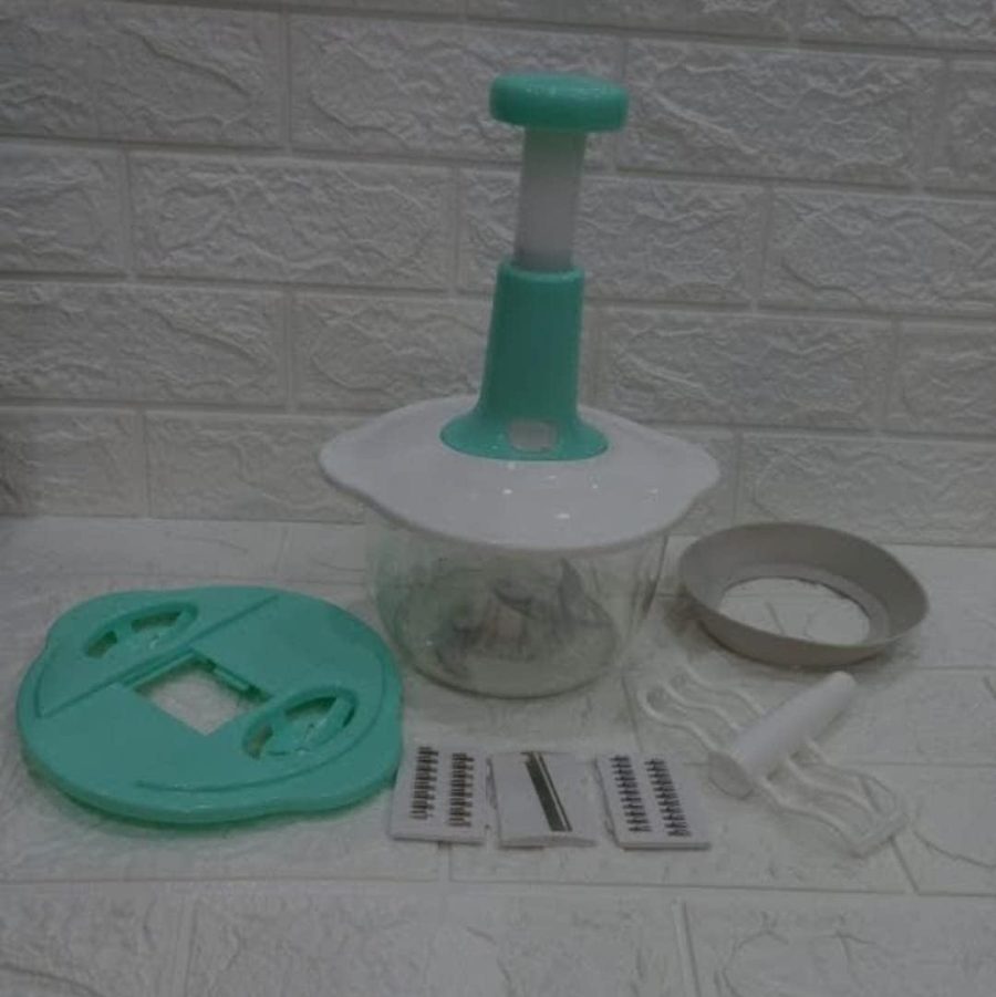 Manual Hand Push Chopper | Multi-functional Vegetable Meat Grinder, Grater, Chopper -2l (random Color)
