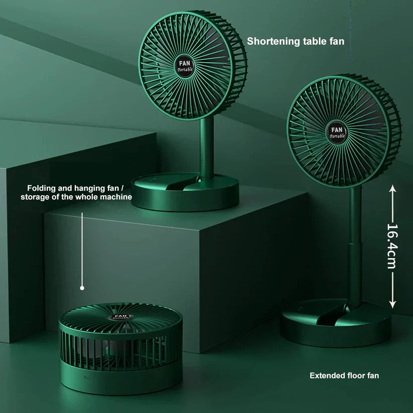 Rechargeable | USB Foldable Desktop Fan